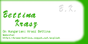 bettina krasz business card